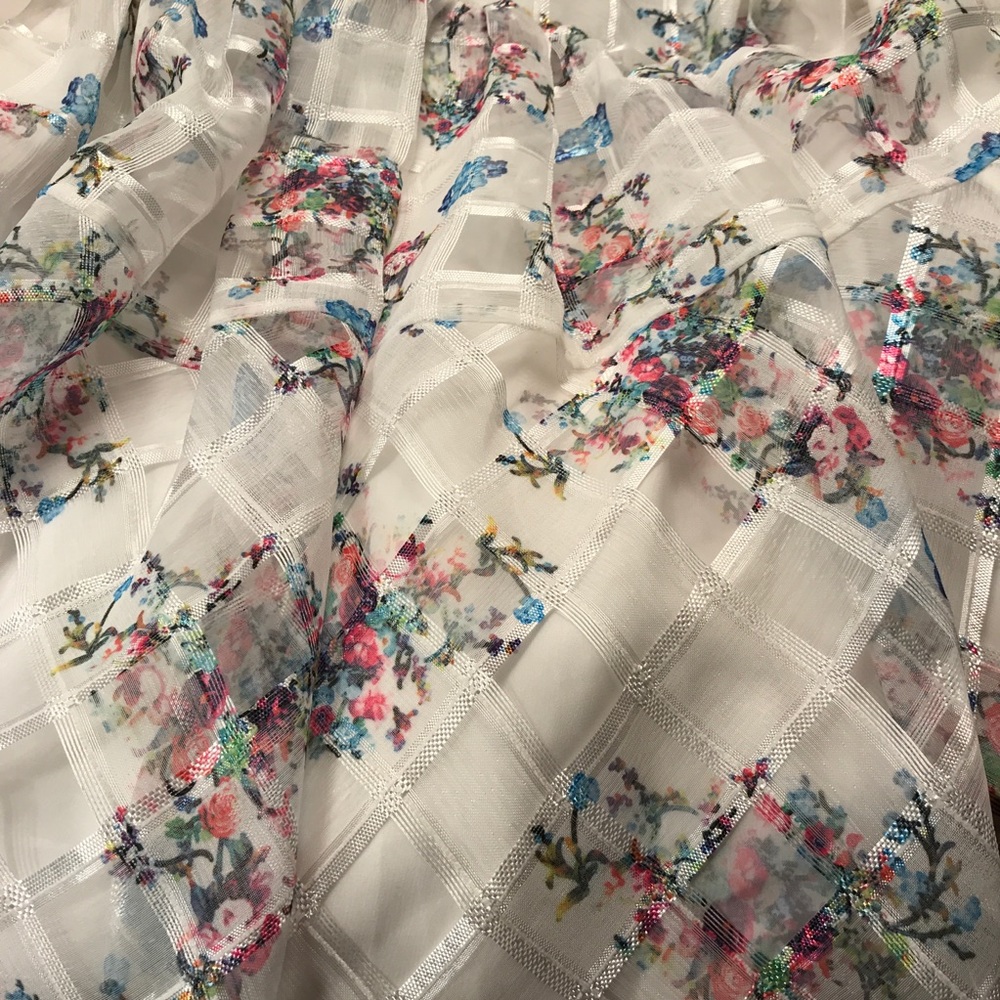 Anthropologie Maeve Ivory Garden Floral Dress NWT - Picture 6 of 8